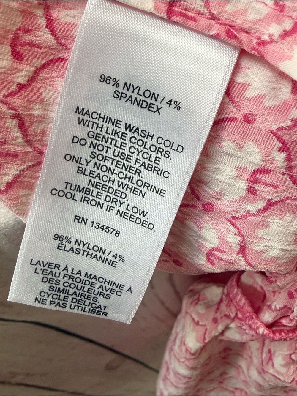 Vineyard Vines Pink Printed V-Neck Tiered Dress - Picture 7 of 7